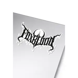 Foxblood Metal Logo Sticker