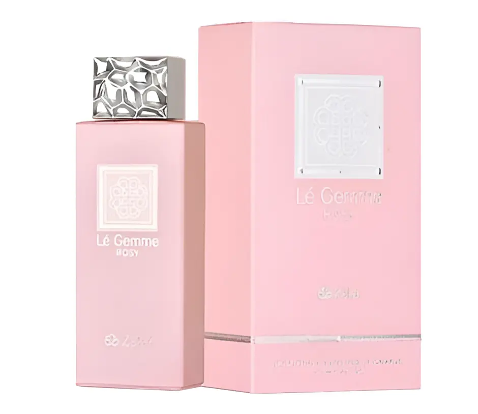 Rosy Le Gemme Rosy Eau de Parfum, Women's Alcohol-Base Fragrance, 3.4 oz (100ml) 3 to 3.9 fl oz, Elegant Floral-Fruity-Woody Scent, Pink Rose, Lasting Aroma