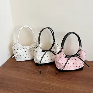 2026 Fall/Winter New Bow Detail Handbag for Women Everyday Top Handle & Shoulder Bag with Chic Bow Design and Versatile Carrying Options