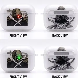 Thorfinn Anime AirPods Case with Keychain, Frosted PC Protective Cover for AirPods Pro, Vinland Saga Earbuds Case Gift for Him Her