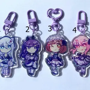 Project Sekai 25:00 at Nightcord Keychains (Kanade Yoisaki, Mafuyu Asahina, Ena Shinonome, Mizuki Akiyama) | Cute PJSK Acrylic Charms