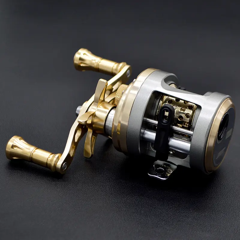 DX BFS Ultralight Baitcasting Reel - 7.0:1 High-Speed Magnetic Brake, Portable Ultra Compact Space-Saving Stainless Steel Durable Fishing Gear for Trout, Circle Fishing Rod Compatibility with Loud Ding Feature