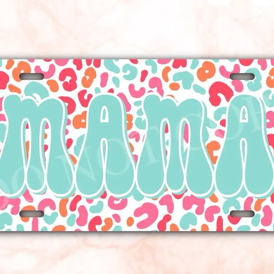 Mama leopard license plate Mama leopard license plate
