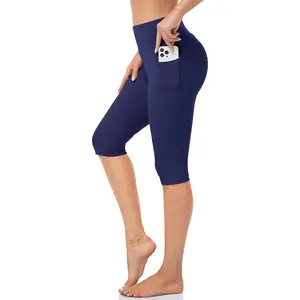Inner Pocket Yoga Pants 4 Way Stretch Tummy Control Workout Running Pants, Long Bootleg Flare Pants