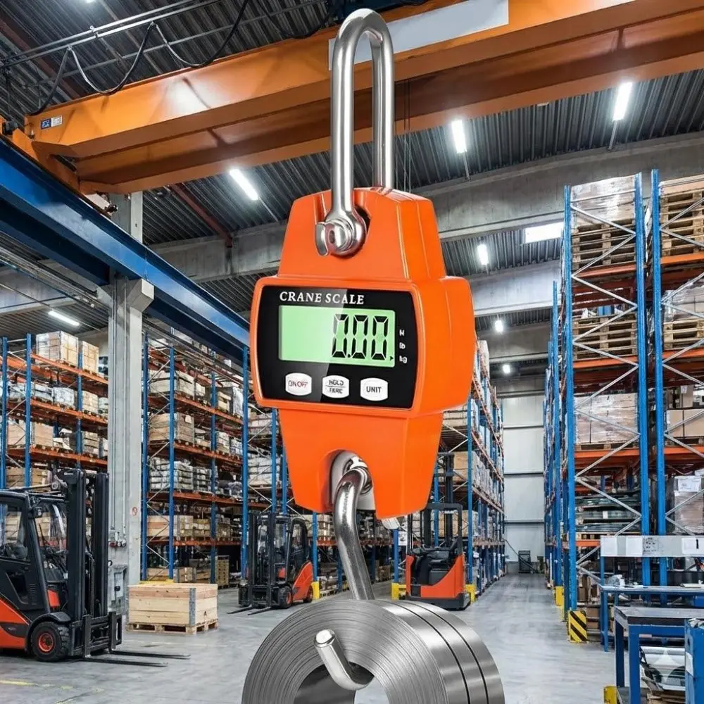 Portable Digital Crane Scale Industrial 660lbs Heavy Duty High Precision Waterproof Shockproof Aluminum Alloy for Logistics Lifting Outdoor Fishing Hunting Farm Commercial Use