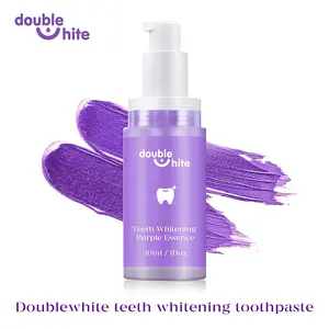 Double white Purple Toothpaste, Color Corector Serum,Stain Removing ,sensitive teeth toothpaste Oral Gentle instant white white toothpaste purple  teeth whitning