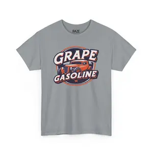 Grape Gasoline - Unique Cannabis Strain Graphic T-Shirt - 100% US Cotton, Unisex, Multiple Colors & Sizes