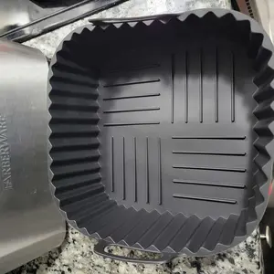 Silicone Air Fryer Baking Tray, 1 Count Reusable Non-stick Air Fryer Liner, Baking Tray for Home Kitchen, Kitchen Accessories