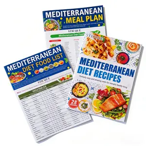 (2026) 3 Mediterranean food lists and elderly guides - Simple and convenient, Mediterranean ingredient dietary planning guide, restricted food, lunch, breakfast recipes, simple chart manual, healthy living
