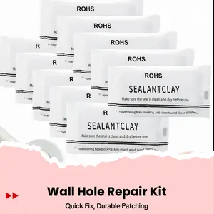 10PCS Wall Hole Repair Kit – Waterproof Sealant Mastic Putty for Quick Fix, Air Conditioning & Drain Holes, Durable, Easy-to-Apply Mending Mud for Home Repair, Wall Crack Filling & Leak Sealing
