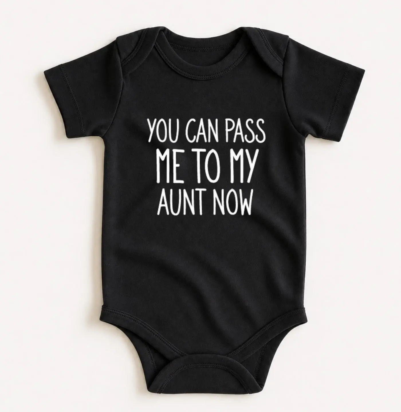 You Can Pass Me To My Aunt Now Onesie, Funny Newborn Baby Bodysuit, Sarcastic Novelty Baby Outfit, Baby Shower Gift, Pregnancy Announcement Onesie