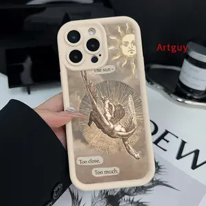 Phone case Suitable for IPhone17 11 12 13 14 15 16 Pro Max Air Plus Icarus Love Advanced fashion gift Shockproof Silicone TPU Bumper Drop Protection Soft Cover