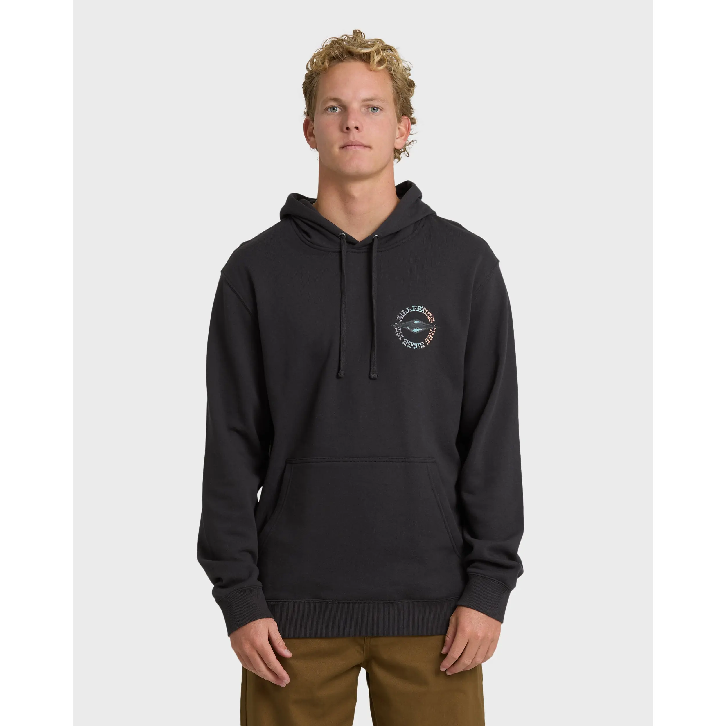 BILLABONG Men's Short Sands Pullover Hoodie, Regular Fit Screen Print Pullover Hoodie Pockets, Casual Everyday