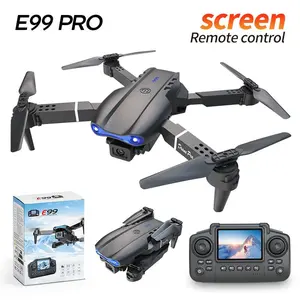E99 Pro Drone with Screen Remote Control -  Foldable Camera Drone for Beginners, Easy to Fly