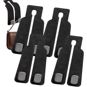 Purse Hook for  -  Seat Hooks for Headrest, Cute  Purse Holder Hook, Bag Hooks for , Purse Hanger for ,  Hooks for Purses and Bags Black - 2 Hooks