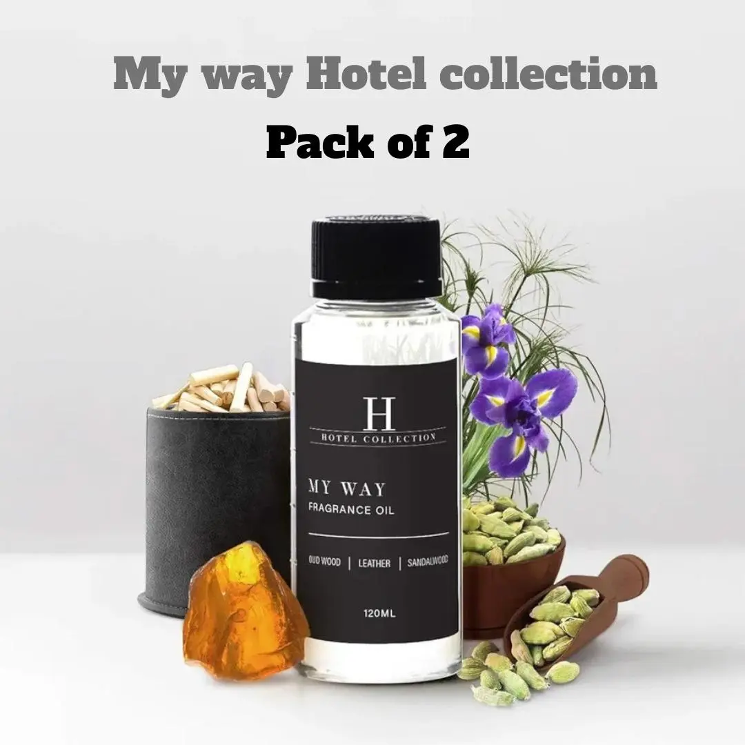 My Way Essential Oil Scent - Luxury Hotel Inspired Aromatherapy Scent Diffuser Oil Fragrance Freshener Scented Bottle 2-Pack Secret Desires Home Fragrance Perfume house smell good products air freshener Frangrance Oil