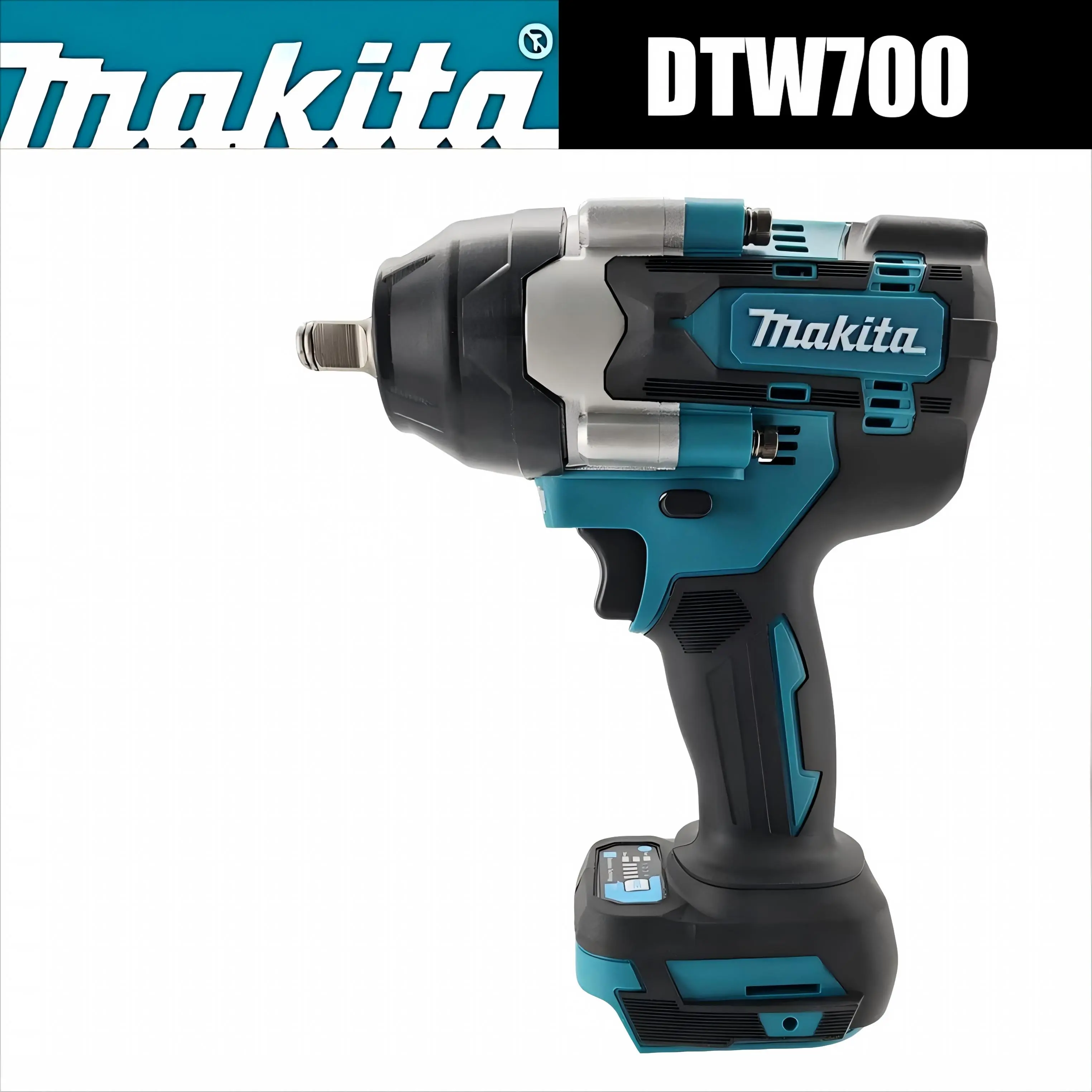 Makita DTW700 Impact Wrench - 1000N.m Torque Hand Tool with Ergonomic Design, Tire Service & Vehicle Maintenance Solutions for DIY Enthusiasts (Tools & Hardware) Heavy-Duty Industrial Fastening, Hand Tool Design