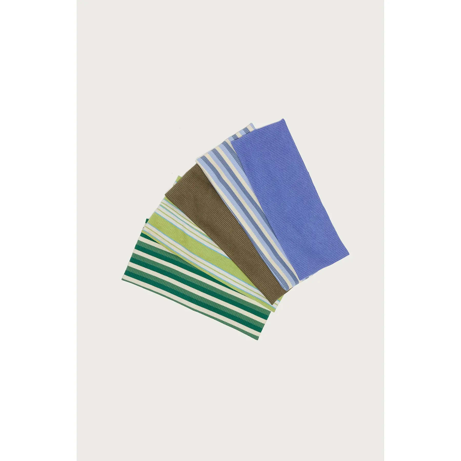Mixed Stripe Ribbed Headband Pack