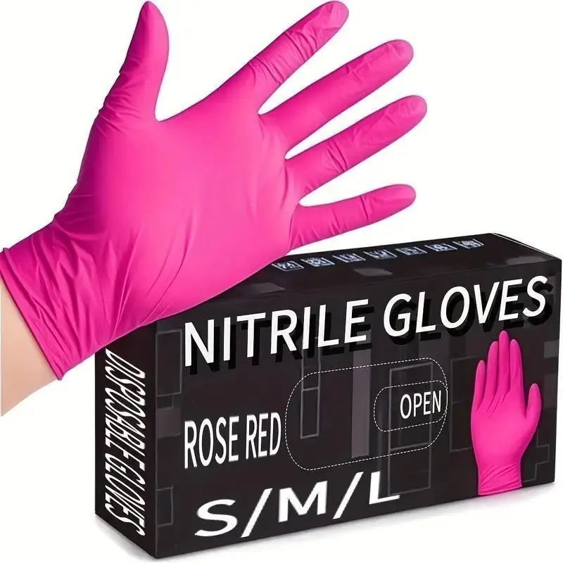 Nitrile Gloves, Waterproof Durable Lightweight, Home Cleaning, Hair Coloring, Lead-Free Alcohol-Free, S/m/l Sizes, All Seasons, Disposable Cleaning Gloves