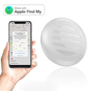 Air Tag Tracker with Case-1/2/4 Pack (2-color Silicon Case), Key Finder Works with Apple Find My(iOS only), Smart GPS Tag for Luggage, Bags, Pets-Replacement Battery, wireless Locator