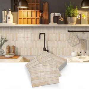 Simple Tile Stickers, Removable Self-Adhesive, Seamless Splicing, Suitable for Kitchen, Bathroom, Living Room Decor, Decorative Stickers, Sticker Tiles, Sticker Packs