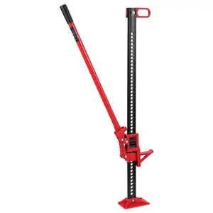 GARVEE High Lift Farm Jacks 48" Heavy Duty Tractor Jack, 7000 Lbs Capacity Ratcheting Off Road Utility Jack, Bumper Lift for Tractor, Truck, Suv, Red