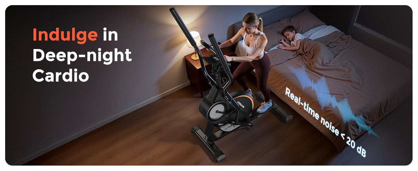 YOSUDA Elliptical Exercise Machine, 3-in-1 (Elliptical + Cardio Climber + Stair Stepper) Elliptical Machine for Home gym with 45°Incline, 15.5 in Stride, 16-Levals Resistance, Quiet Magnetic System, aerobic exercise equipment