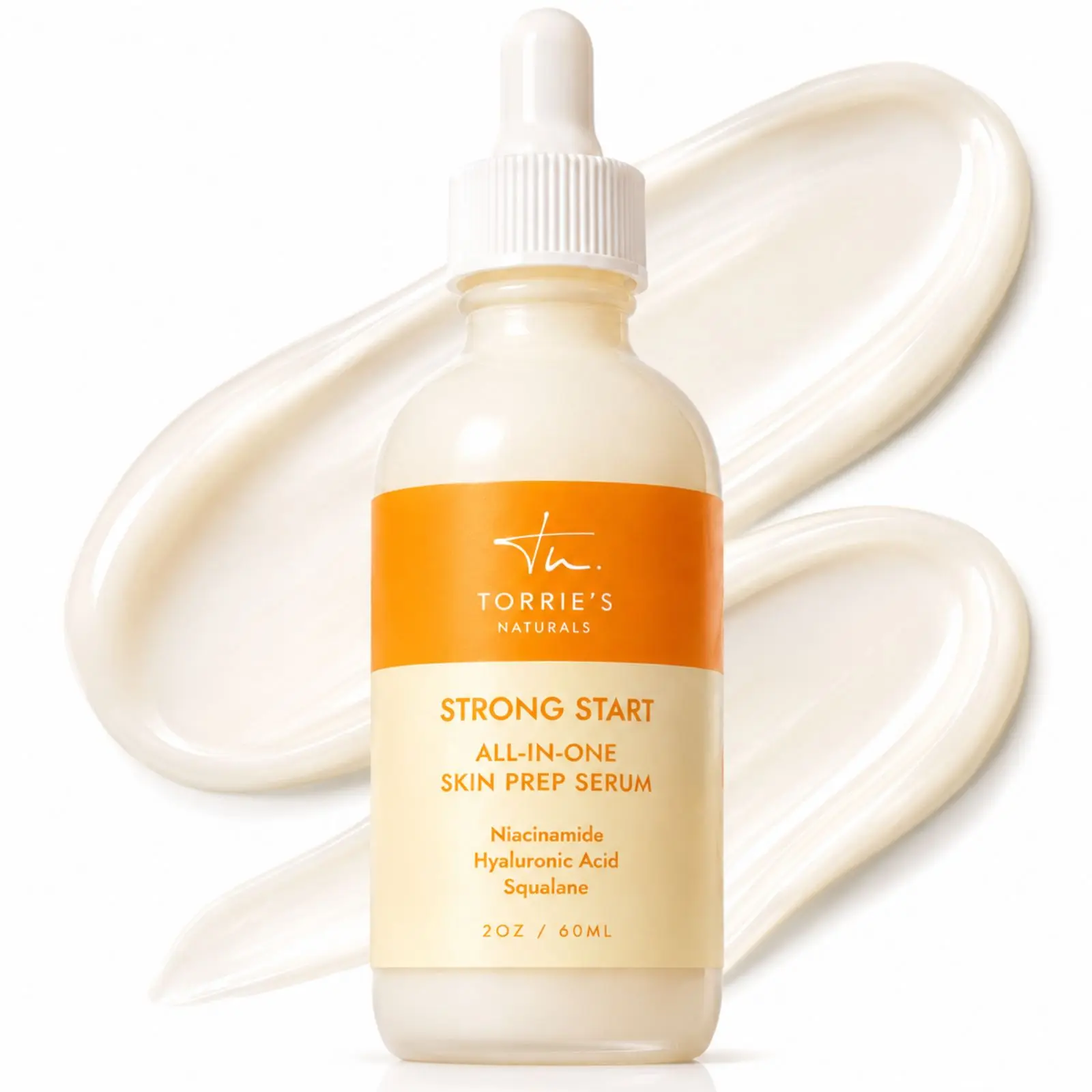 Hydrating Primer for Mature Skin Prep Serum | Smooth Canvas for Makeup | Hyaluronic Acid & Niacinamide | 2-in-1 Primer + Serum | Hydrates, Brightens & Plumps | Botanical Antioxidants | 2oz