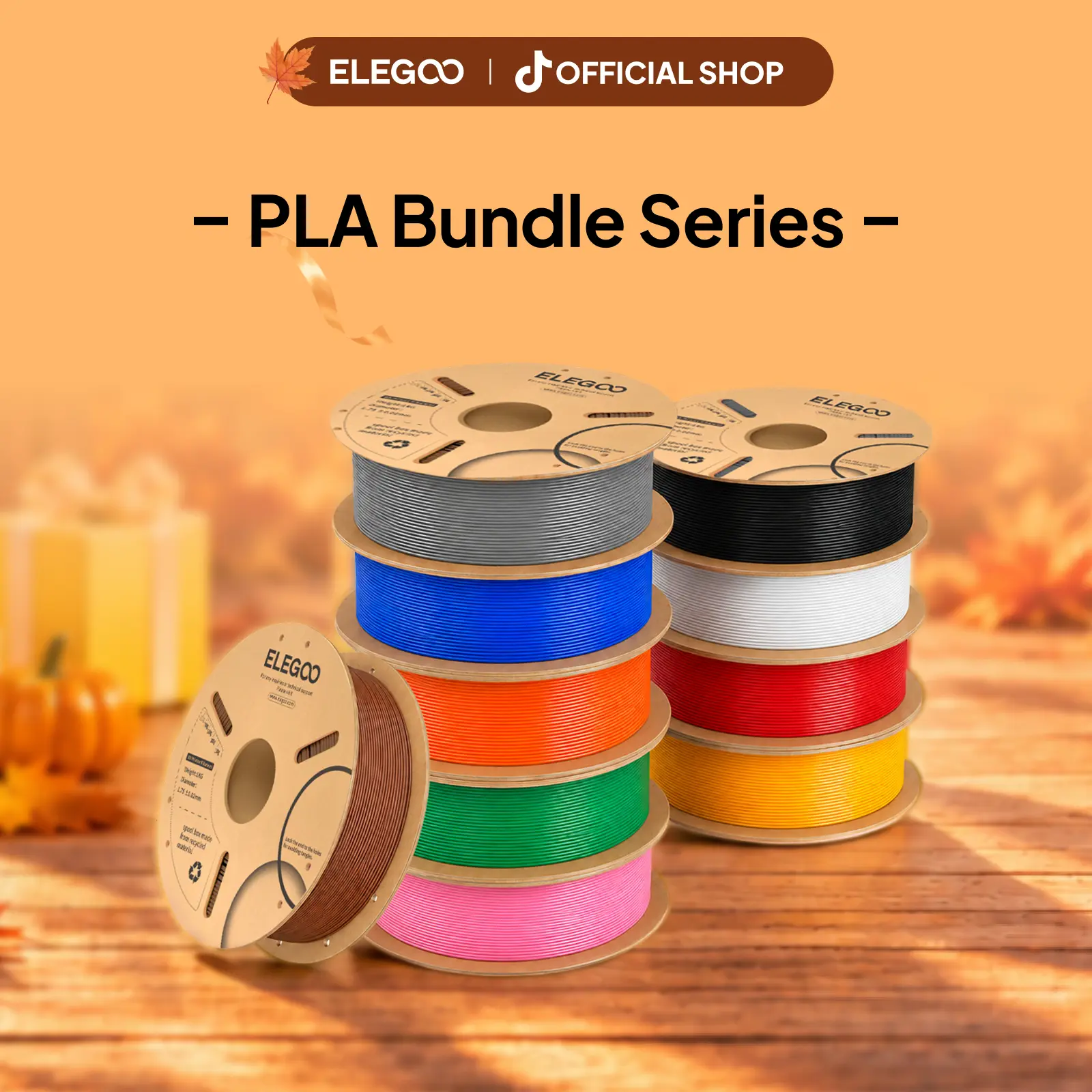 PLA Filament Variety Pack - 1.75mm Essential & Vibrant Color Options, 250g/1kg Multiple Sizes, Mix & Match Bundle for 3D Printer, Eco-Friendly Spool