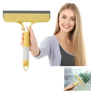 3 in 1 Window Cleaning Scraper, 2026 New Squeegee for Shower Glass, 3 in 1 Spray Function for Glass Doors for Windows Glass, Mirrors Scraper, Brush.All-Purpose Window Cleaner Tool 3  in  1  glass  cleaner Household Items Yellow