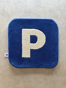 P Rug - 2ft x 2ft Hand-Tufted Acrylic Solid Color Rug for Comfort and Longevity - Custom Sizes Available - Satisfaction Guaranteed