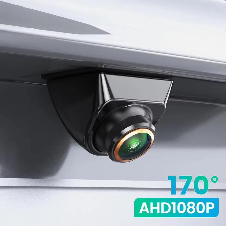 Ahd 1080P Car Backup Camera, Rear Camera For Car, Rear View Camera, 170 Degree Fish Eye Lens, Full HD Night Vision, Can Be Used as Front View Camera, Abs Enclosure Material
