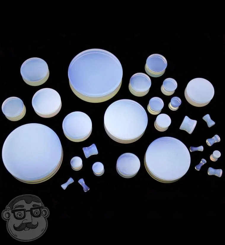 Opalite Glass Plugs Opalite Glass Plugs