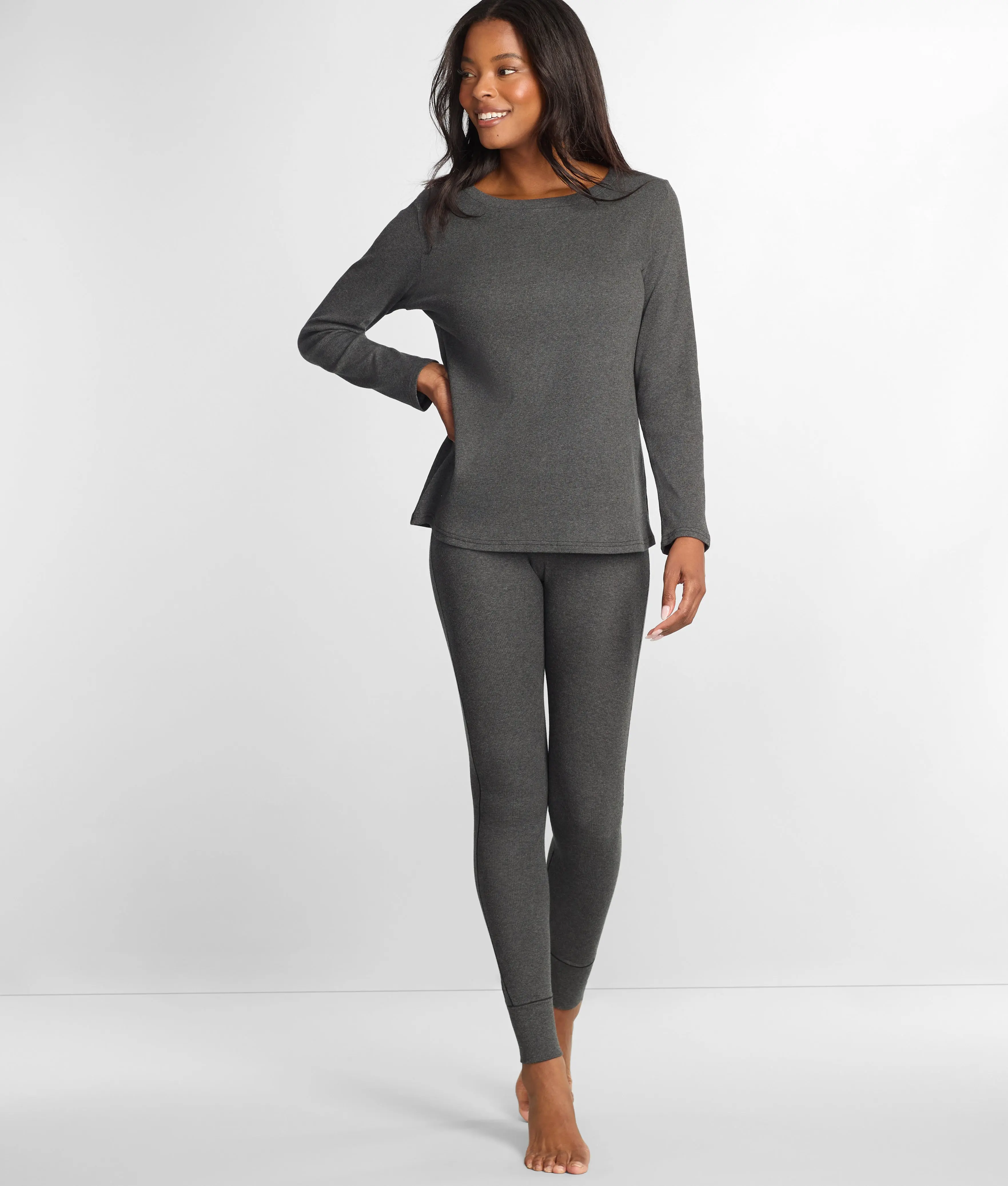 The Ribbed Knit Pajama Set