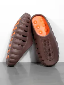 7 Colors, Sizes 38-45Men's Fashion Massage Holey Shoes, High Elastic Eva Sole, Anti-Slip Thick Bottom, Breathable Quick-Dry Outdoor Sandals, Footwear