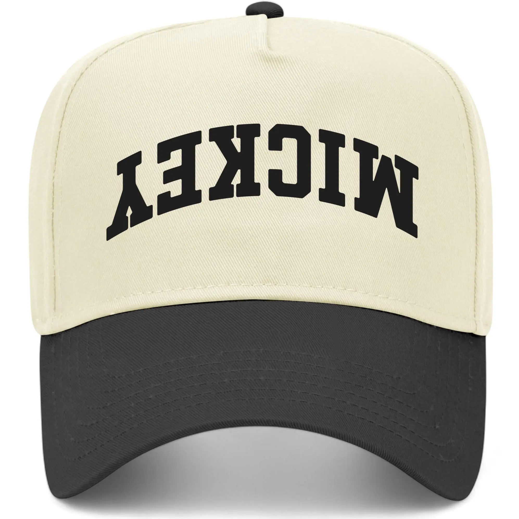 Mic Upside Down Reversed Vintage Trucker Hat - Unisex Viral Trendy Theme Park Hat for Men & Women