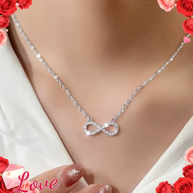 316L Stainless Steel Infinity Necklace - Hypoallergenic & Fade-Resistant, Minimalist Design, Perfect for Mother's Day or Valentine's Gift and Friendship Symbol – Exclusive Valentines Present