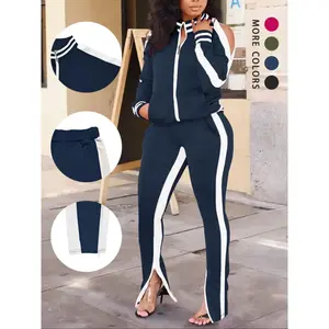 Women’s Casual Two-Piece Outfit – Long Pants Set, Sweatpants, Tracksuit Sets
