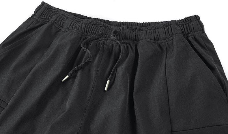 Men’s athletic shorts—comfortable, soft, warm, breathable casual mid-length shorts available in multiple colors, featuring zippered pockets and a drawstring design, made from slightly stretchy fabric, suitable for summer outdoor sports and fitness activit