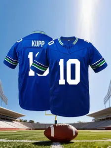 Men's #11 Seattle American Football Jersey, Jersey Tee, Casual Short Sleeved Embroidered Stitching V-Neck T-Shirt Party Rugby Sports Top