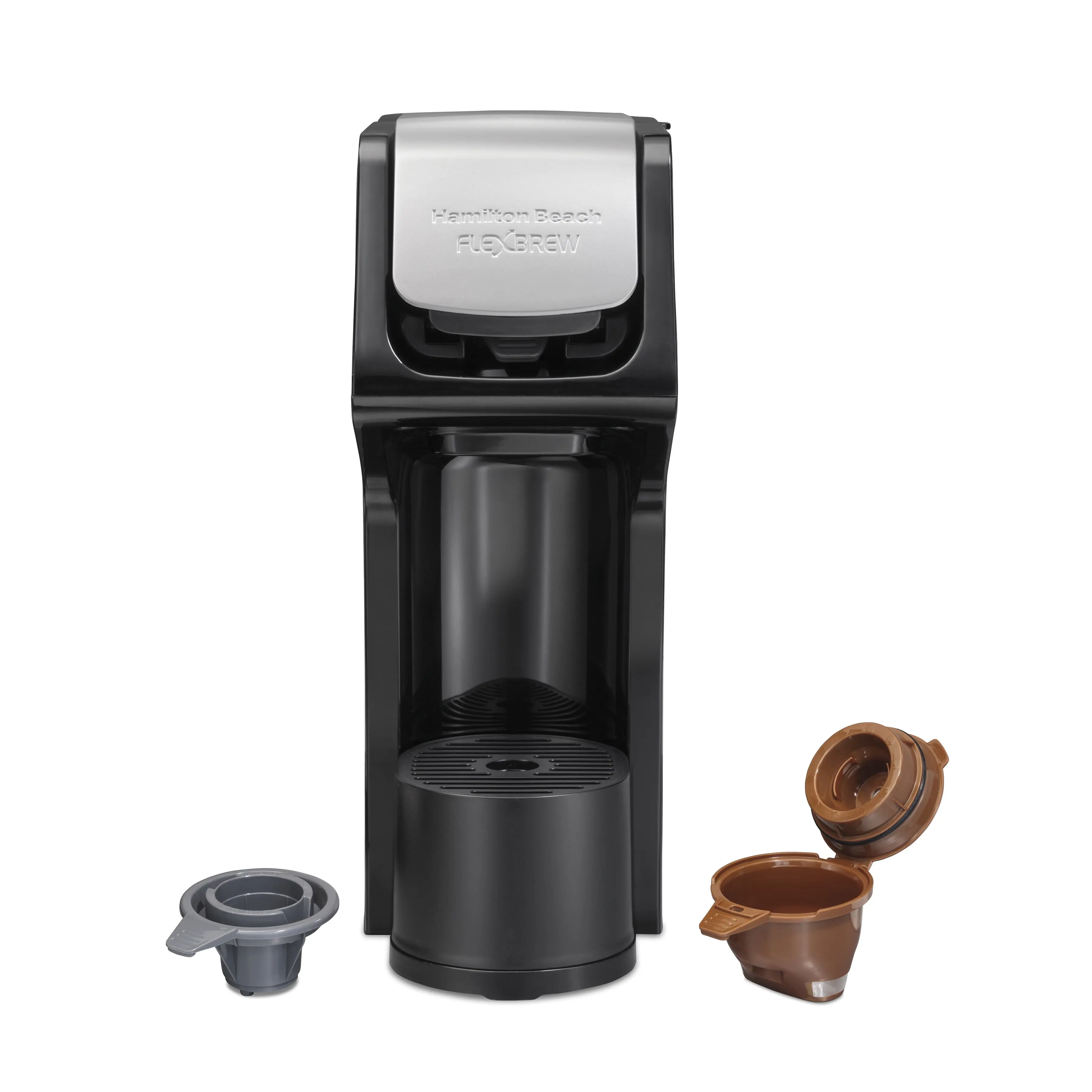 Hamilton Beach 6029540 14 oz Flex Brew Single Serve Coffee Maker, Black