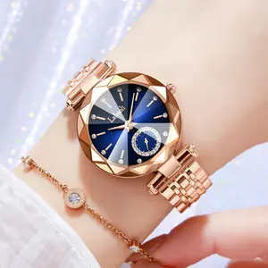 Elegant Watch LA729, Luxury Ladies' Watch, New Year's Gift, Diamond Dial, Waterproof and Scratch resistant Adjustable Strap, Fashionable Design Suitable for Various Occasions