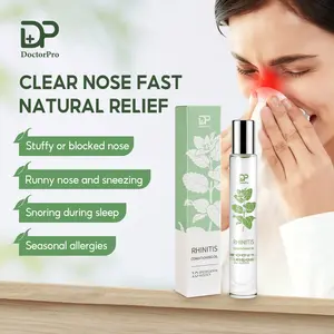 DoctorPro Nasal Relief Essential Oil Is Suitable for Rhinitis and Sinus Care, Relieving Nasal Congestion and Clearing Nasal Cavity, Natural Plant Ingredients, Easy To Carry, for Home, Travel, and Night Care Use