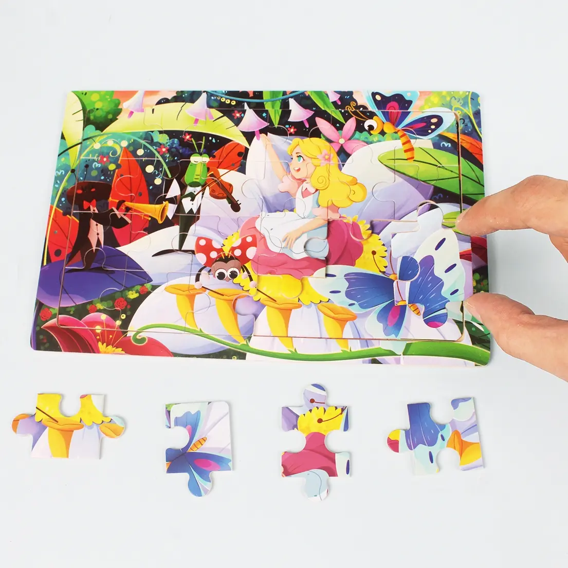 24-Piece Wooden Puzzle Set for Kids, Puzzles for Toddlers, Cartoon Animal Ocean Transport Series, Creative Cognitive Development Toy, Preschool Reward Gift, Animal Shape Puzzle