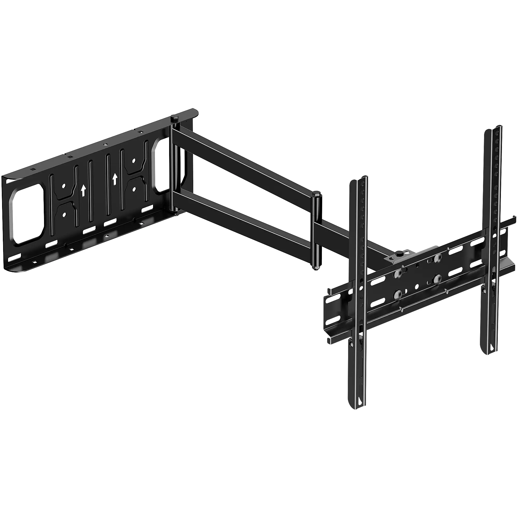FORGINGMOUNT Full Motion Long Arm TV Wall Mount - Adjustable Bracket for 26-65" LED/LCD Flat Panels, Curved Screens, 25.6" Extendable Articulating Arm, Tilt Function, 77lbs Max Weight, VESA 400x400mm