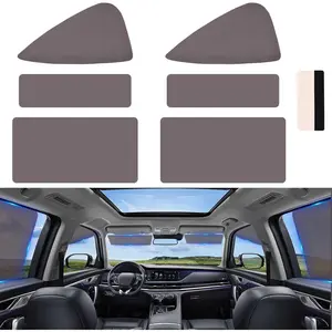 Static Cling Car Window Shades 6PCS - Sun Blocker for Car Windows Baby - Reusable Side Window Sun Shade for Drivers - Removable Window Tint for Cars, Trucks, RVs
