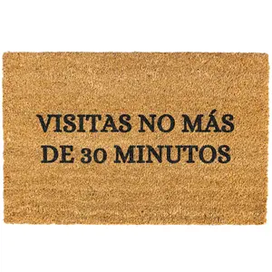 Visitas No Mas De 30 Minutos doormat, Welcome Mat, Funny Door mat, Spanish Doormat