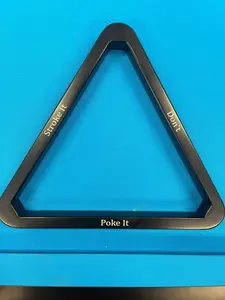 8-Ball Rack "Stroke it, don't Poke it" Custom engraved 8 ball rack
