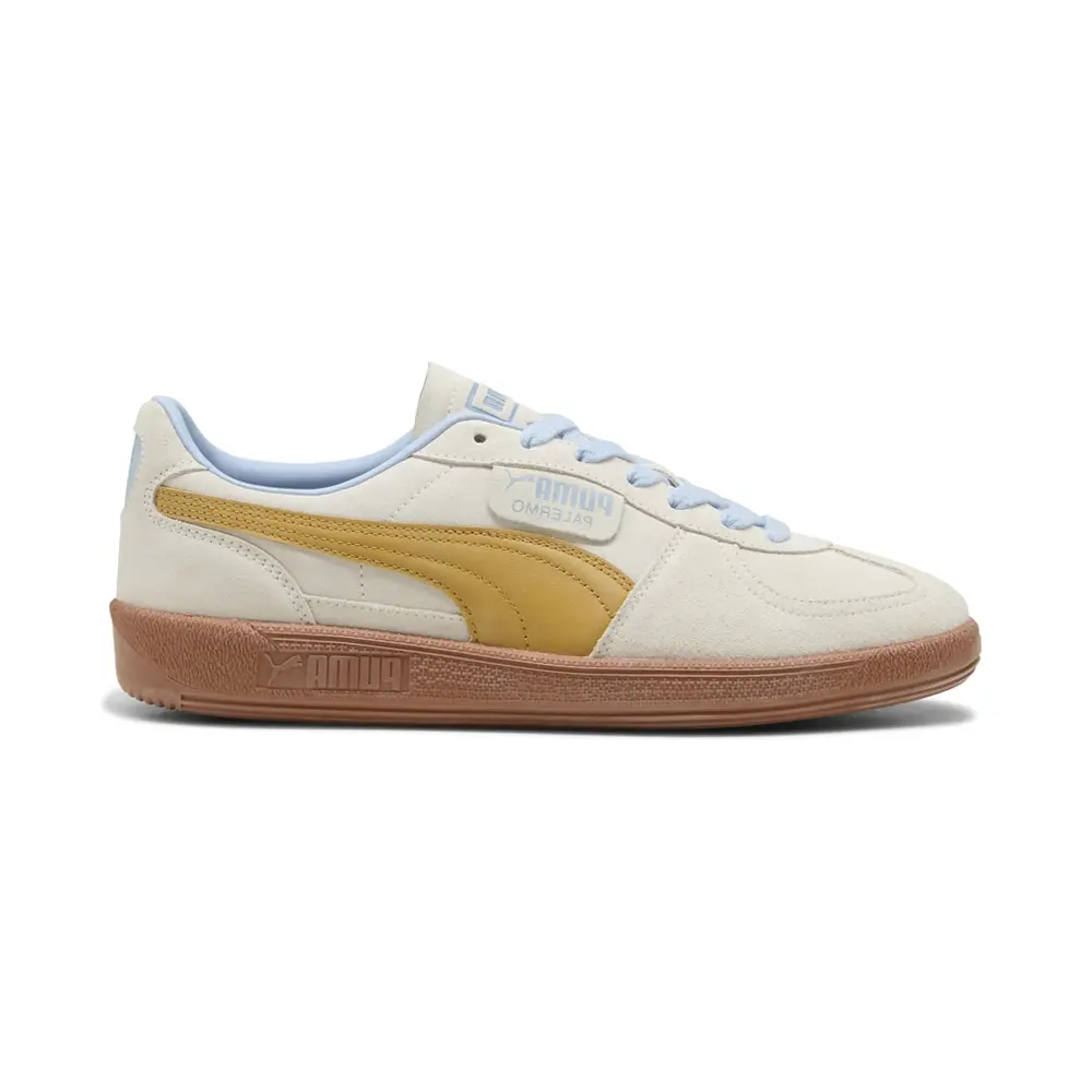 PUMA Mens Palermo Lace Up Sneakers Shoes Casual - White