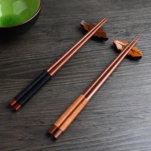 1 pair Japanese style Japanese style chopsticks with twisted threads, simple wooden chopsticks, household utensils, high-quality wooden chopsticks, and rosewood chopsticks, Tableware, Kitchenware